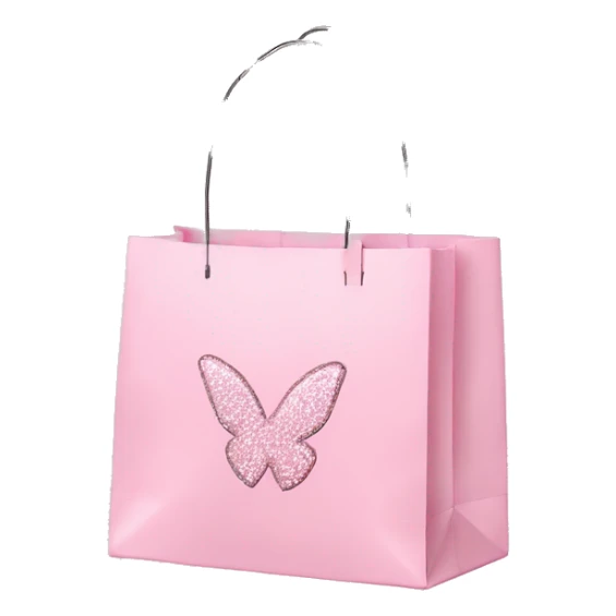 Light pink shopping bag Victoria Secret  sticker