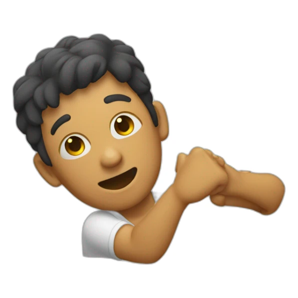 Personne avec bras en diagonale qui dab sticker