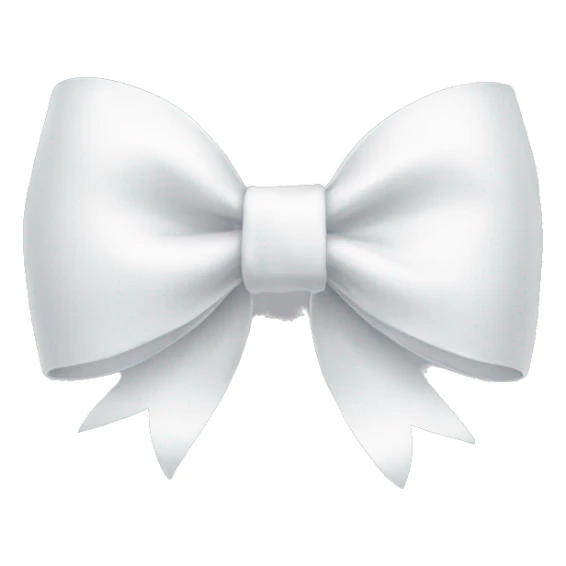 white bow sticker