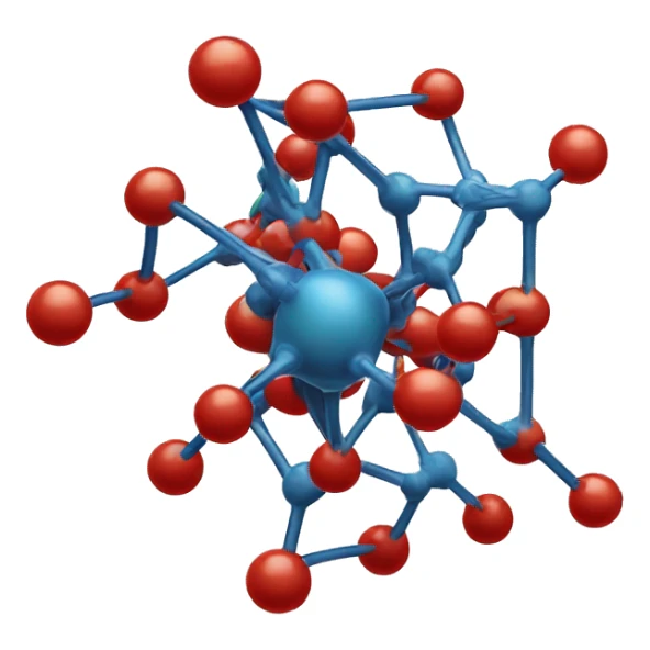 An emoji depicting a molecule with rotating atoms — symbolizes the dynamics and interactions of particles in chemical reactions. sticker