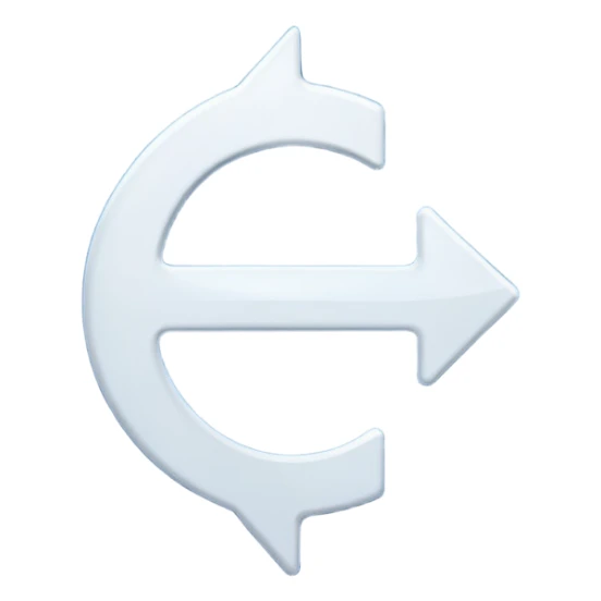 Un cuadrado azul con una flecha en medio sticker