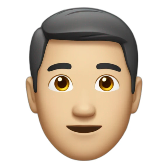 asian man looking great and trustful sticker