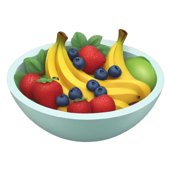 bowl of fruit sticker
