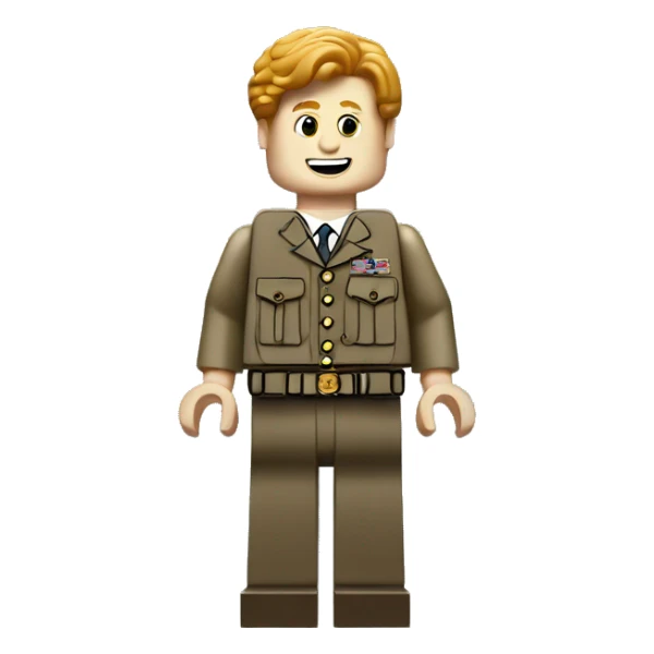 prince harry lego full body sticker