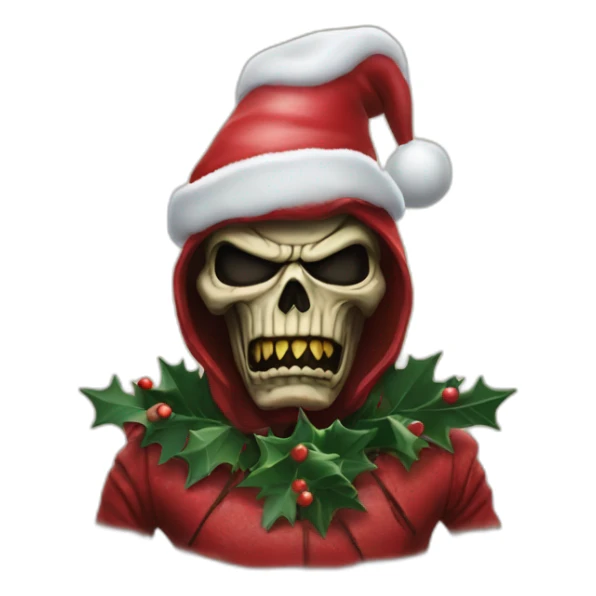 Eddie iron maiden Christmas  sticker