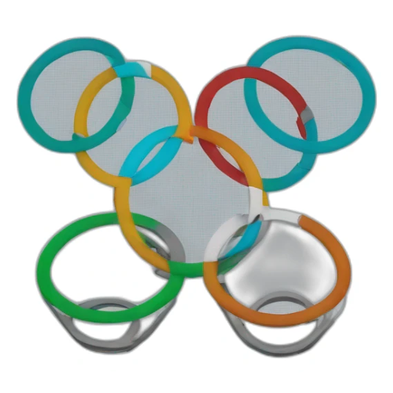 An arduino with olympics rings sticker