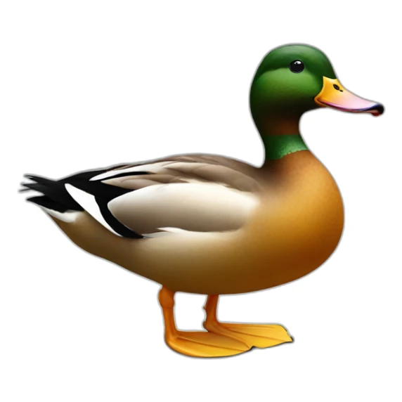 duck from side sticker