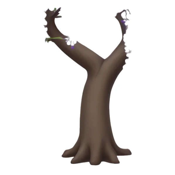 Wisteria tree with purple wisteria blossoms sticker