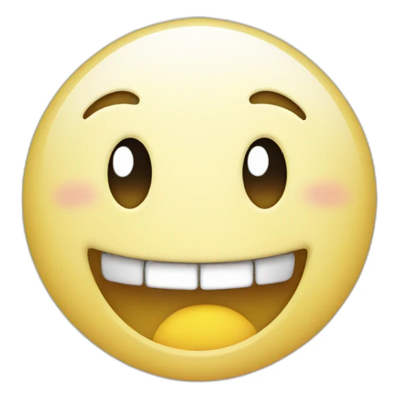 Smiling face with open mouth and cold sweat sticker