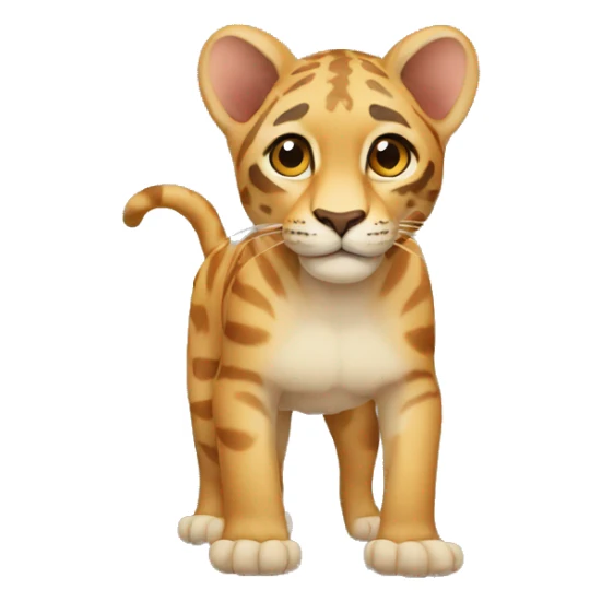 animal leon feliz sticker