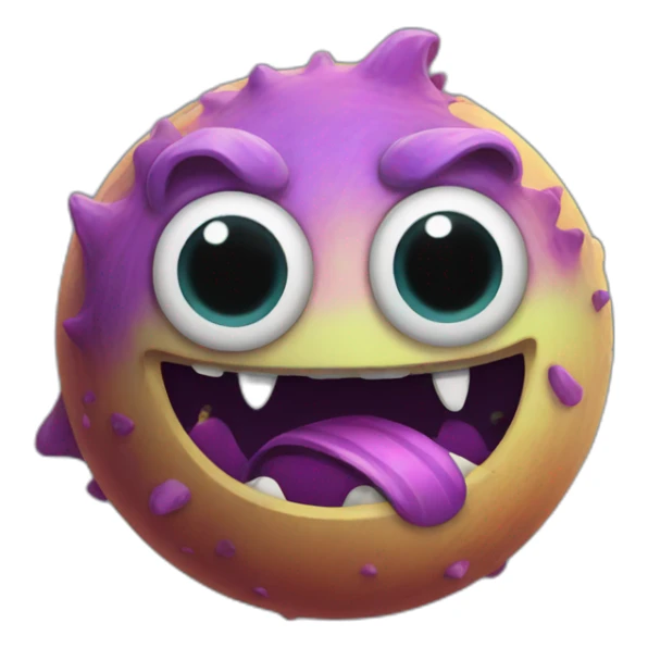 Monster planet sticker