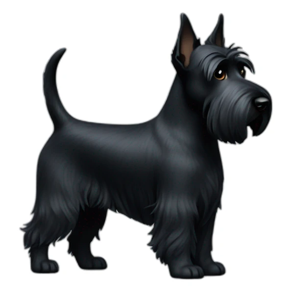 dog scottish terrier full body sticker