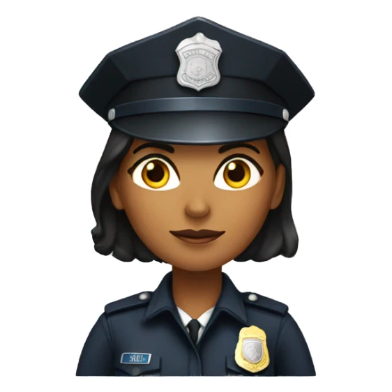 Mujer policía negra enojada sticker