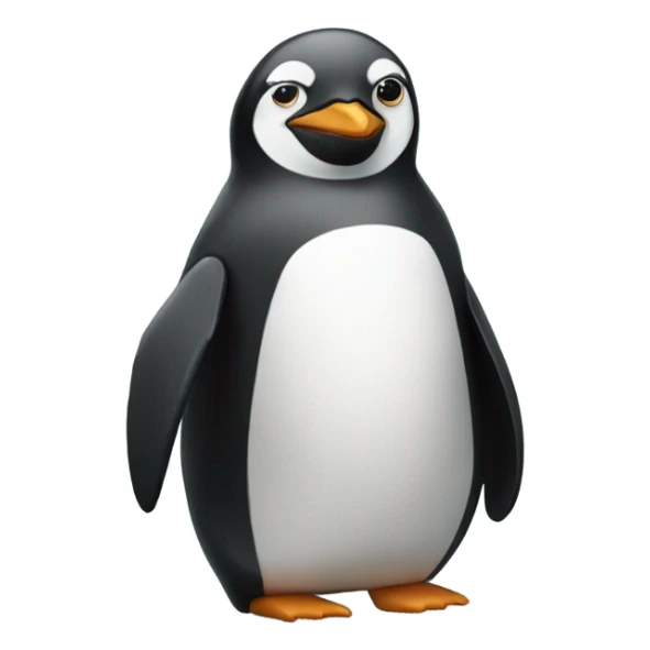 Penguin wearing a hoodie sticker