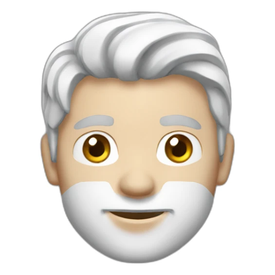 White man whit brun hair Olympique de Marseille supporter sticker