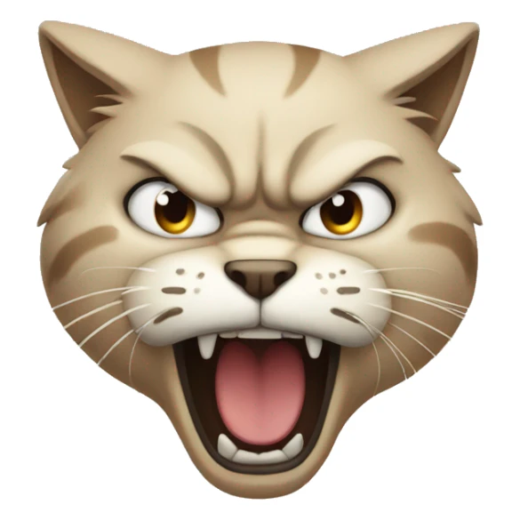 Angry cat sticker