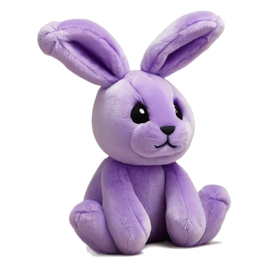 Tulip purple blossom jellycat bunny sticker