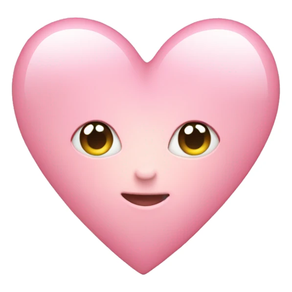 light light light pink heart sticker