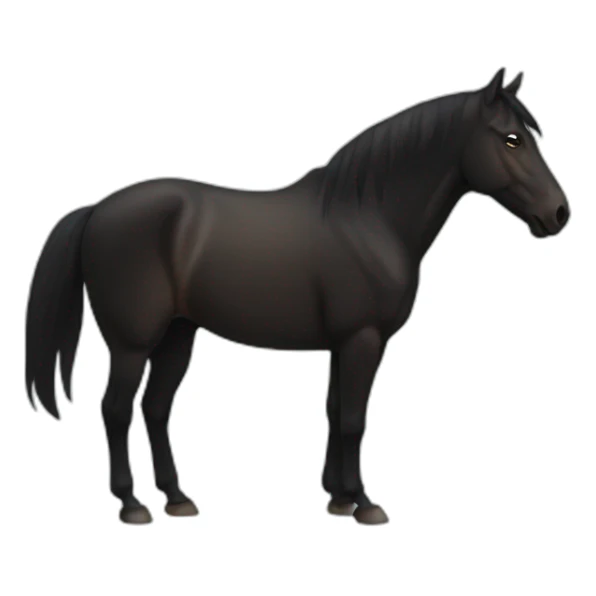 Shadow of horse sticker