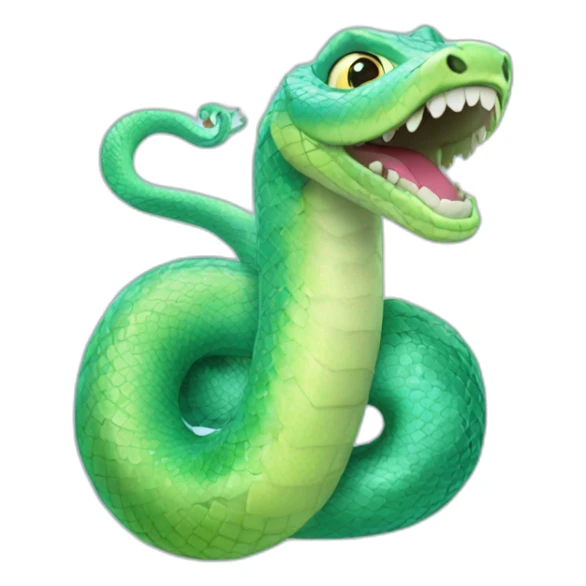 Un serpent reine des neiges sticker