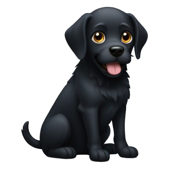dark dog sticker