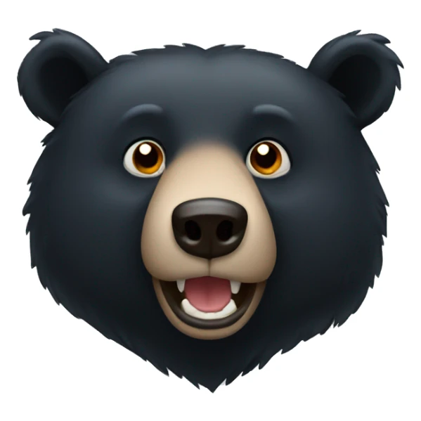 Black bear sticker
