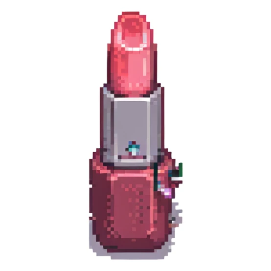 lipstick pixel art style sticker