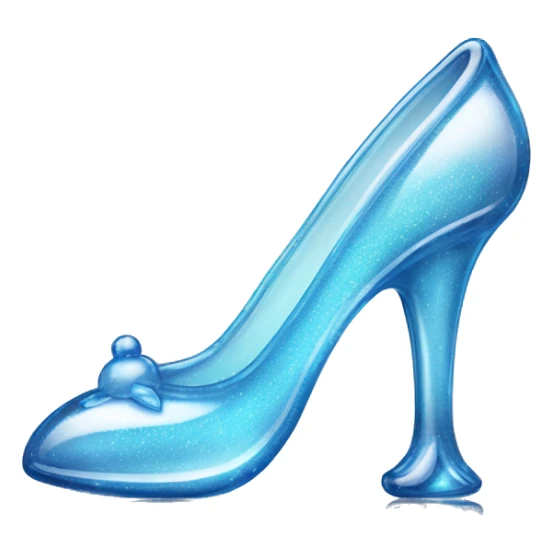 Cinderella’s glass slipper, made out of glass sticker