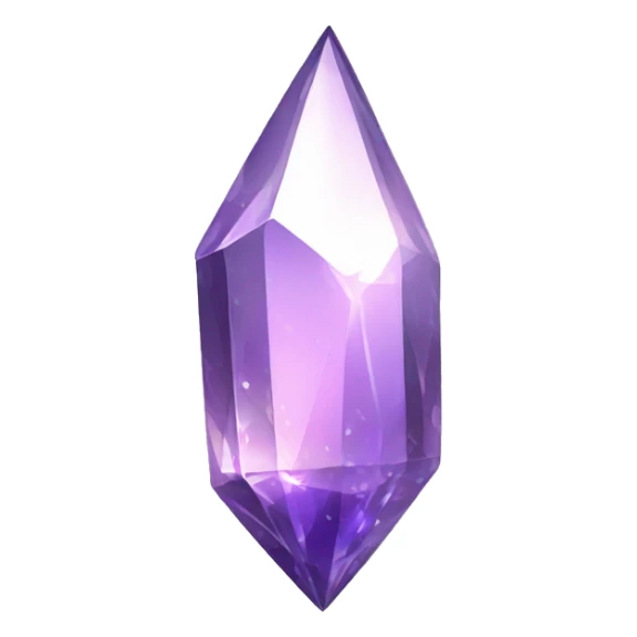 Shiny sparkly glass crystal shard sticker