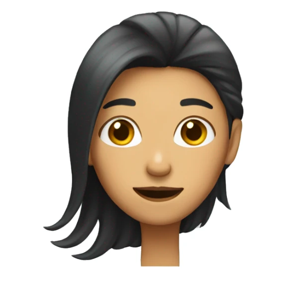 Hair fliping woman sticker