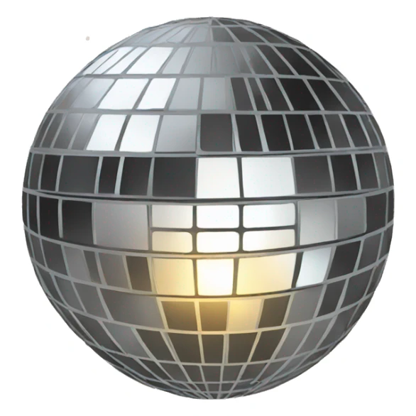 Disco ball sticker