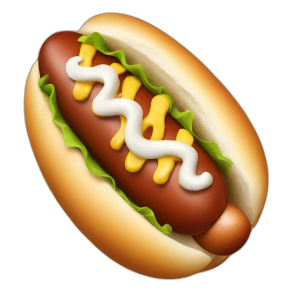 Football hotdogs sticker