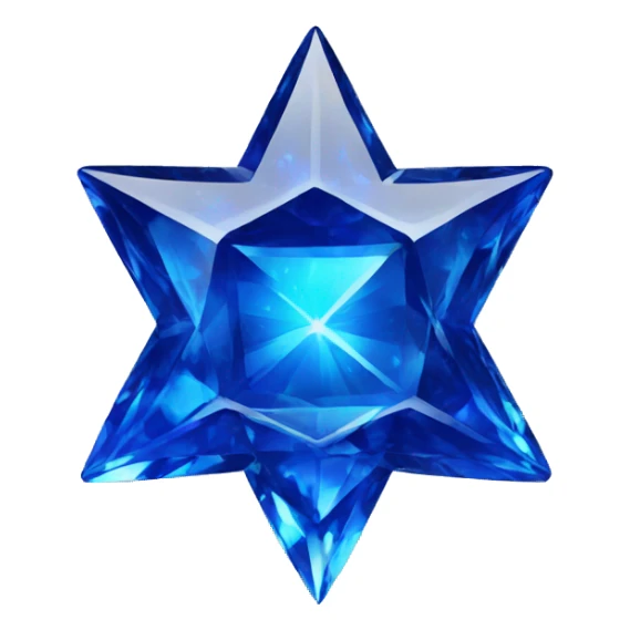 sapphire star of David sticker
