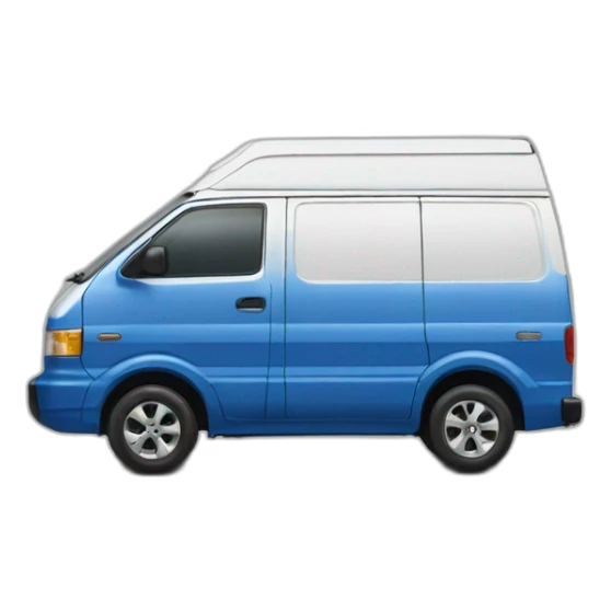 NISSAN STANZA Blue van van go to Guadalajara sticker