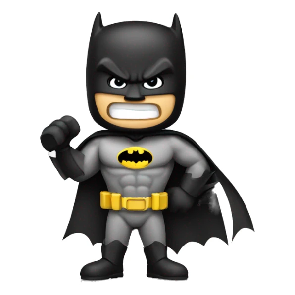 Batman holding a sign that says cool sticker