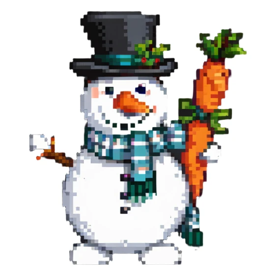 classic snowman sticker