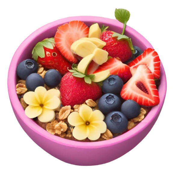 Coquette Acai bowl pink sticker