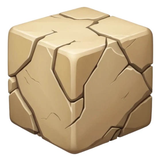 american-beije-intricate-stone-age-rocky-cube-shaped sticker