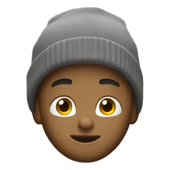 Me with a grey carhartt beanie on sticker