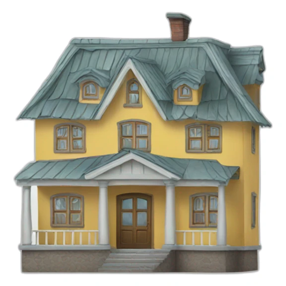 Russian house sticker