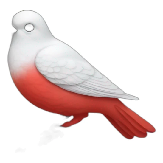 Ukraine, red viburnum dove sticker