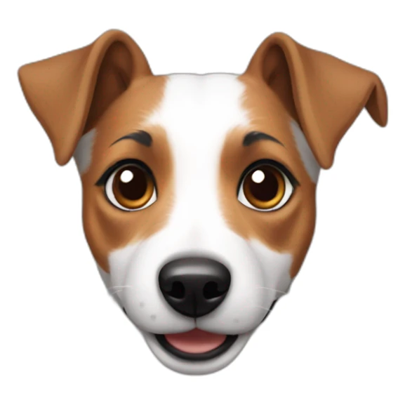 female jack russell sticker