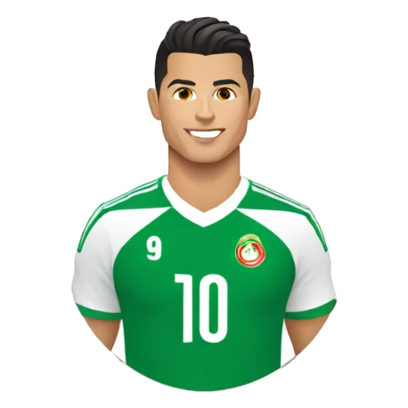 Cristiano ronaldo wearing algerian football sticker
