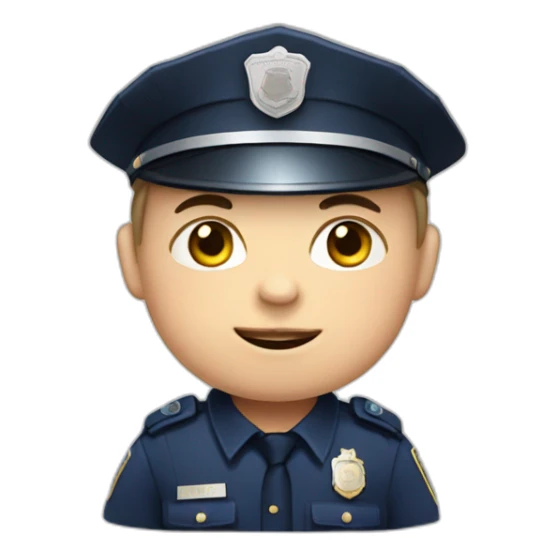 Police Man with Down Syndrome sticker