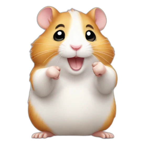 Hamster with thumb up  sticker