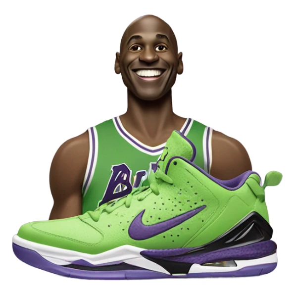 Michel Jordan with  Kobe 6 grinches on sticker