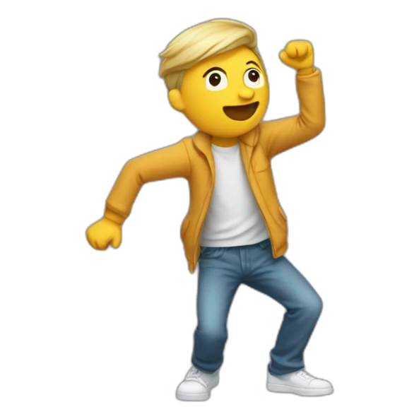 Un homme bla qui dab sticker