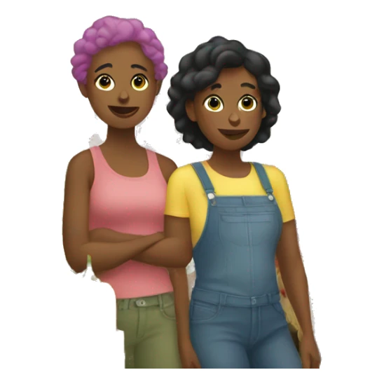 Lesbians at the farmers market sticker