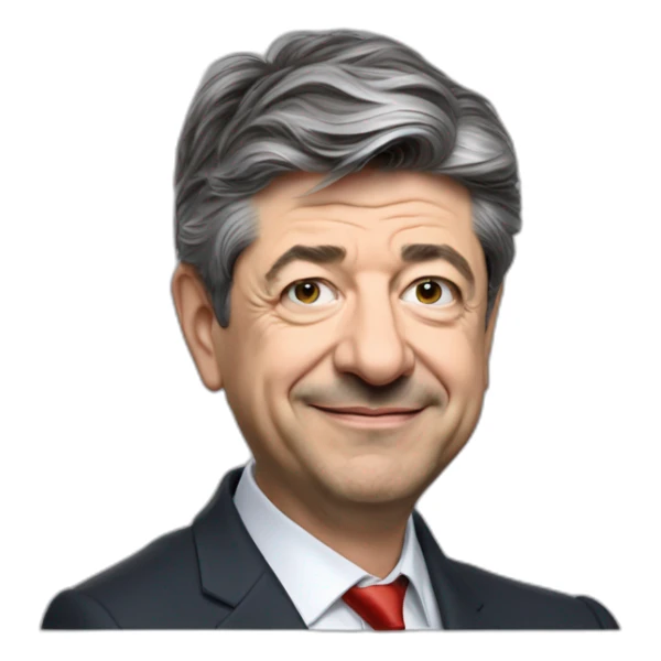 Mélenchon qui crie "La République, c'est moi !" sticker