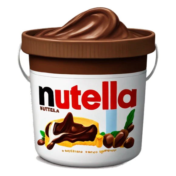Giant bucket of nutella sticker